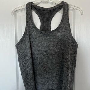 Gray Racerback Tank Top